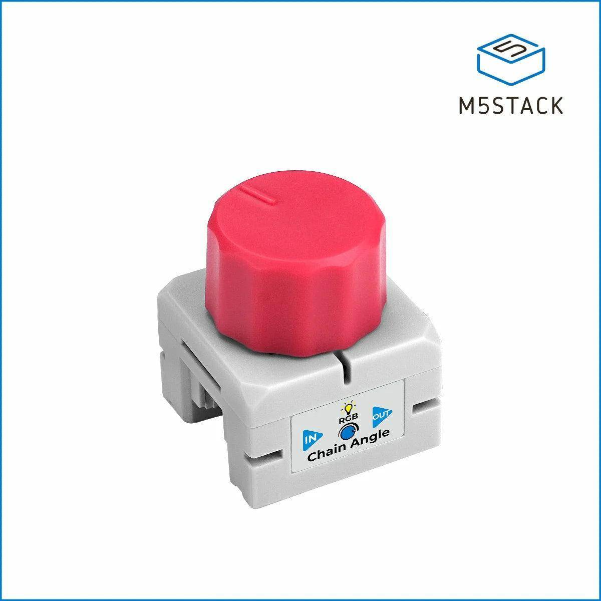 M5Stack Chain-Angle-Eingabemodul, STM32G031, Potentiometer, 12 Bit, RGB LED, UART, 2 x HY2.0-4, 5V