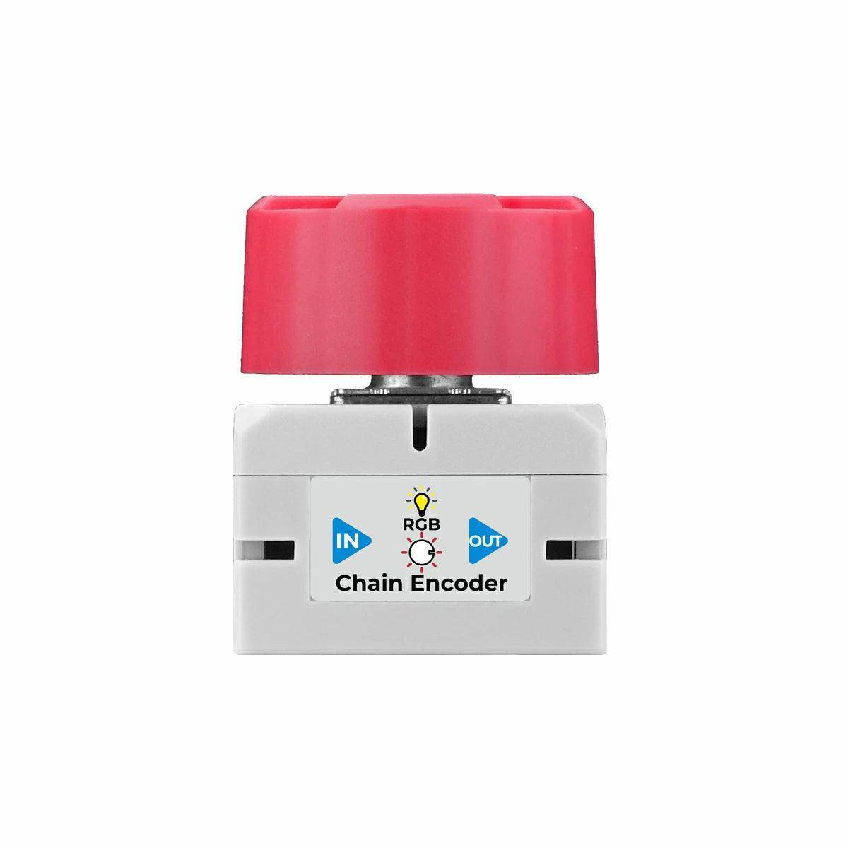 M5Stack Chain-Encoder-Eingabemodul, STM32G031, Drehgeber, Taster, RGB LED, UART, 2 x HY2.0-4P, 5V