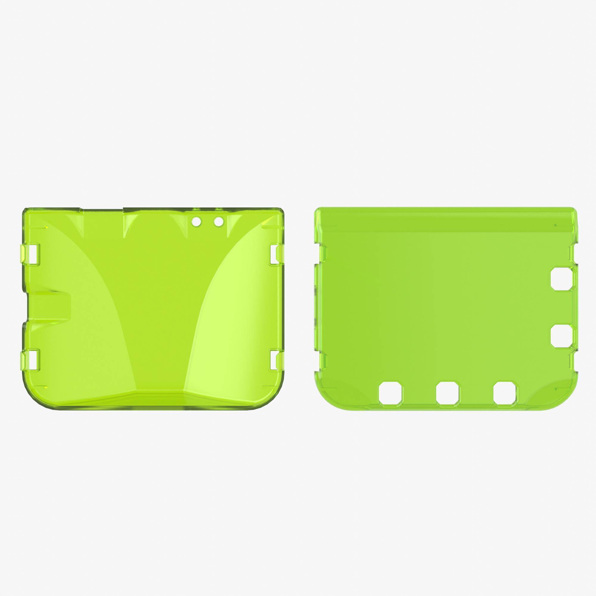 Pimoroni Badgeware-Gehäuse-Set aus Polycarbonat, Vorderseite + Rückseite - Farbe: grün