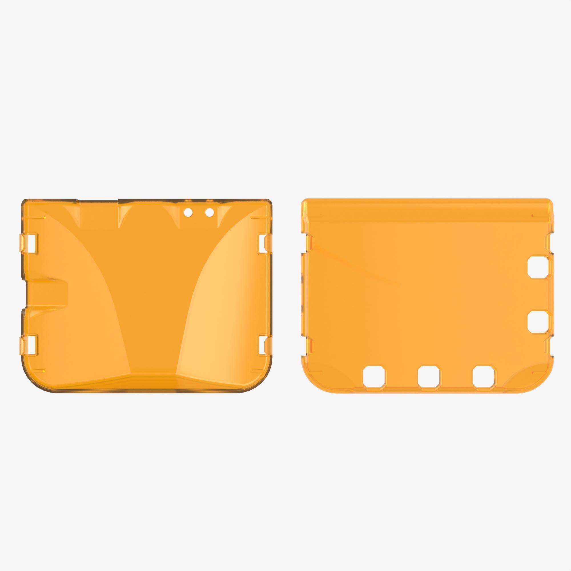 Pimoroni Badgeware-Gehäuse-Set aus Polycarbonat, Vorderseite + Rückseite - Farbe: orange