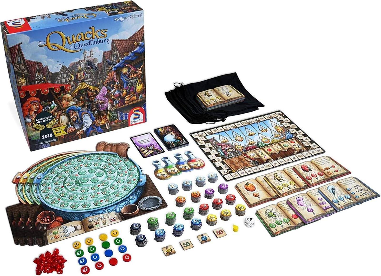 Schmidt Quacks of Quedlinburg Brettspiel Englische Ausgabe 10+ 2-4 Spieler