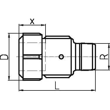 Georg Fischer GF Primofit Adapter mit Außengewinde STL, R FKM, 1 1/2, R1 1/2 B, 1 Stk.