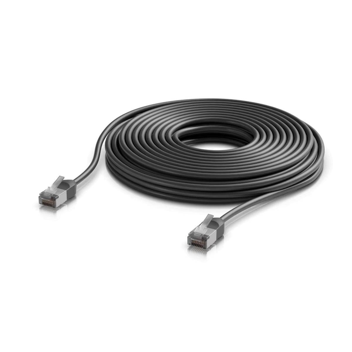UACC-CABLE-PATCH-OUTDOOR-C6A-12M-BK - Patchkabel Cat.6a, S/FTP, 12m, schwarz