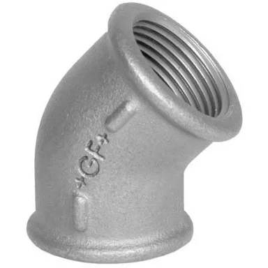 Georg Fischer Knie 45°, Fig. 120, 1", verzinkt, Packung mit 10 Stk.