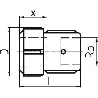 Georg Fischer GF Primofit Adapter mit Innengewinde STL, Rp NBR 1 1/2, Rp 1 1/2 G, 1 Stk.