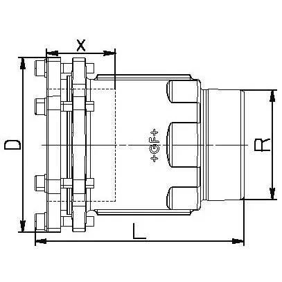 Georg Fischer GF Primofit Adapter mit Außengewinde STL, R NBR, 1/2, R1/2 G, 1 Stk.