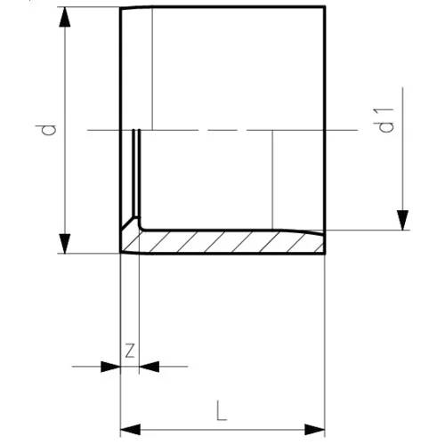 Georg Fischer GF Reduktion kurz, PVC-U, d 32x20, 1 Stk.