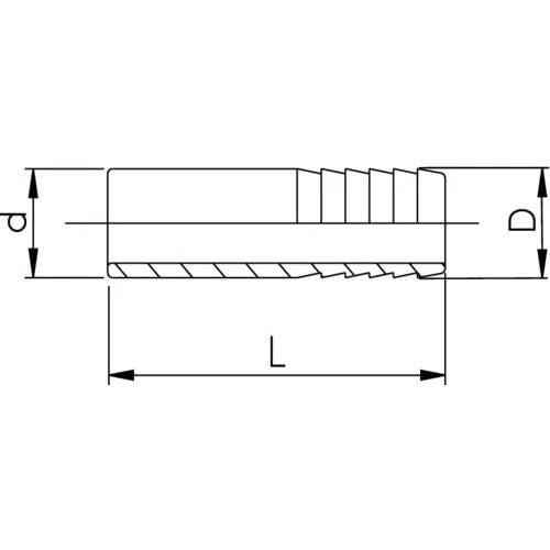 Georg Fischer GF Druckschlauchtülle, PVC-U, d 25, 1 Stk.