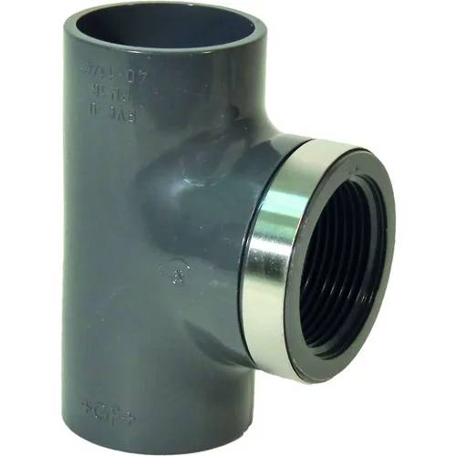 Georg Fischer GF T-Stück 90° gleich, PVC-U, d 50x6/4" IG, 1 Stk.