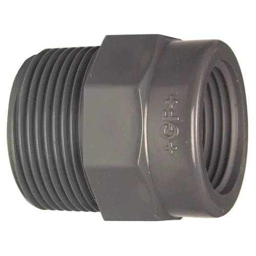 Georg Fischer GF Muffennippel, reduziert, PVC-U, 3/4"x1/2", AG x IG, 1 Stk.