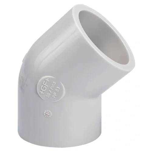 Georg Fischer GF Winkel 45°, PP-H, d 63, SDR11, 1 Stk.