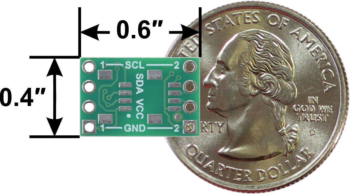Pololu I2C ISO1640 Isolator Modul, bidirektional, 1,7MHz, 2,54mm Raster, ohne Steckverbinder, 5,5V