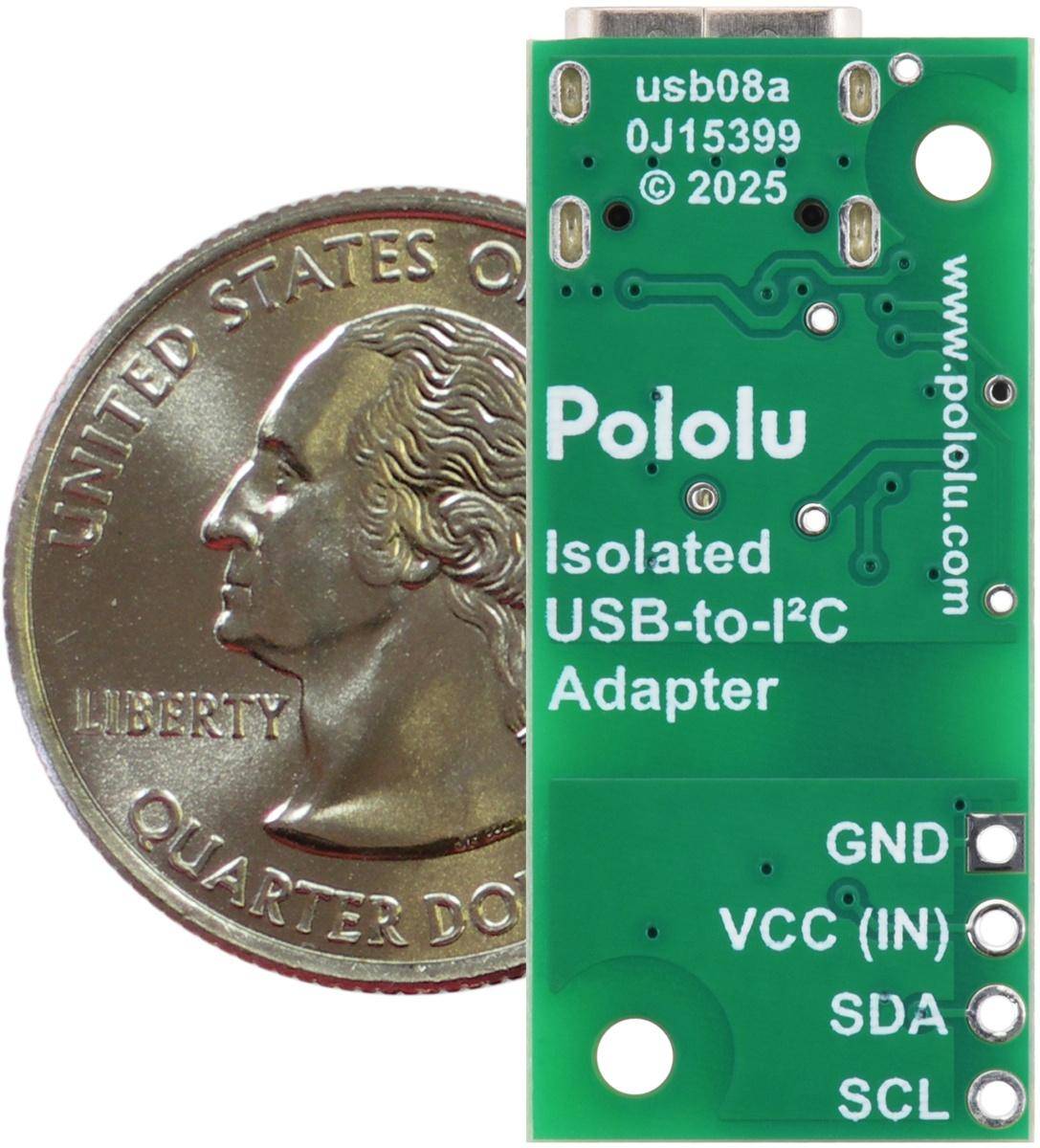 Pololu Isolated USB I2C Adapter, galvanisch getrennt, USB C, 1MHz, 2,25-5,5V
