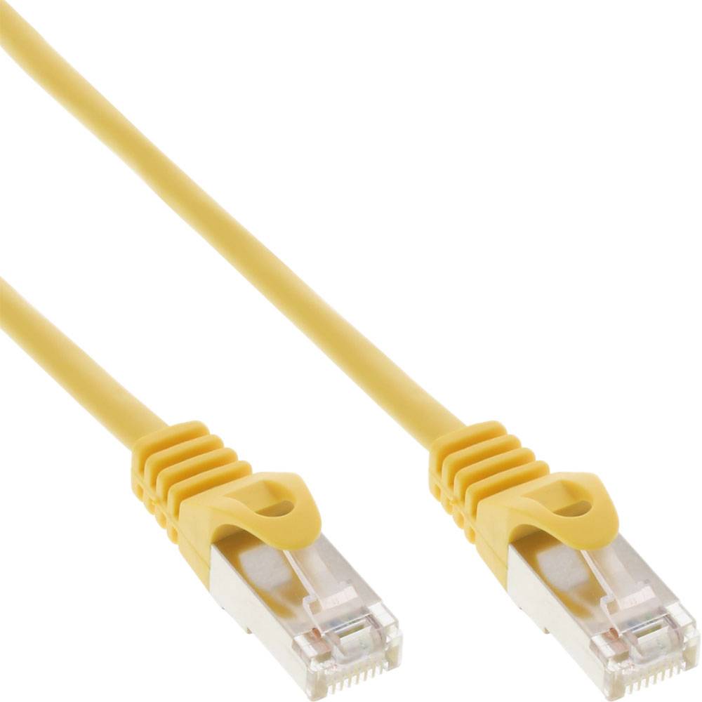 InLine® 72511Y Patchkabel, SF/UTP, Cat.5e, gelb, 1m