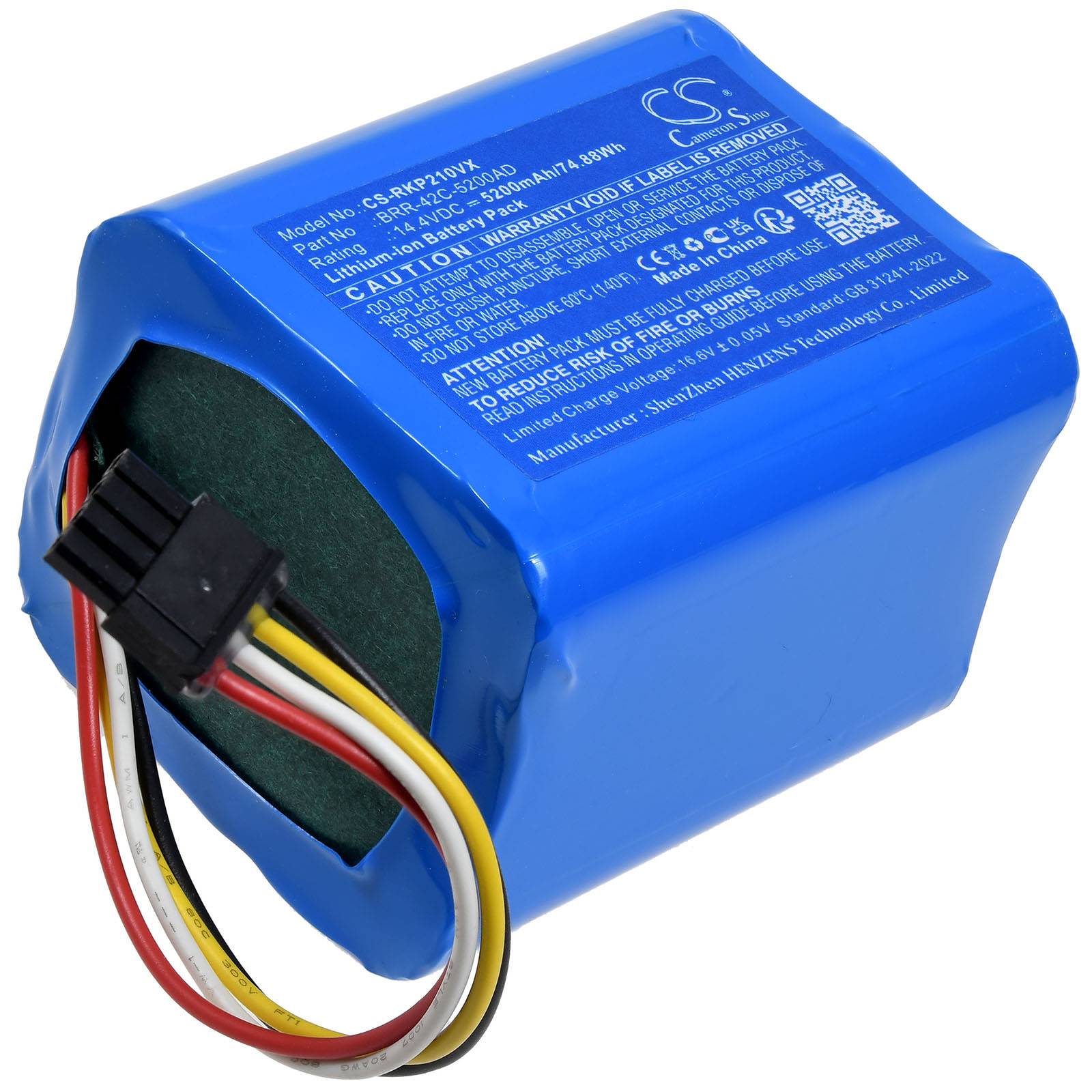 Powery Akku für Roborock P20 Pro Saugroboter, 14,4V, Li-Ion