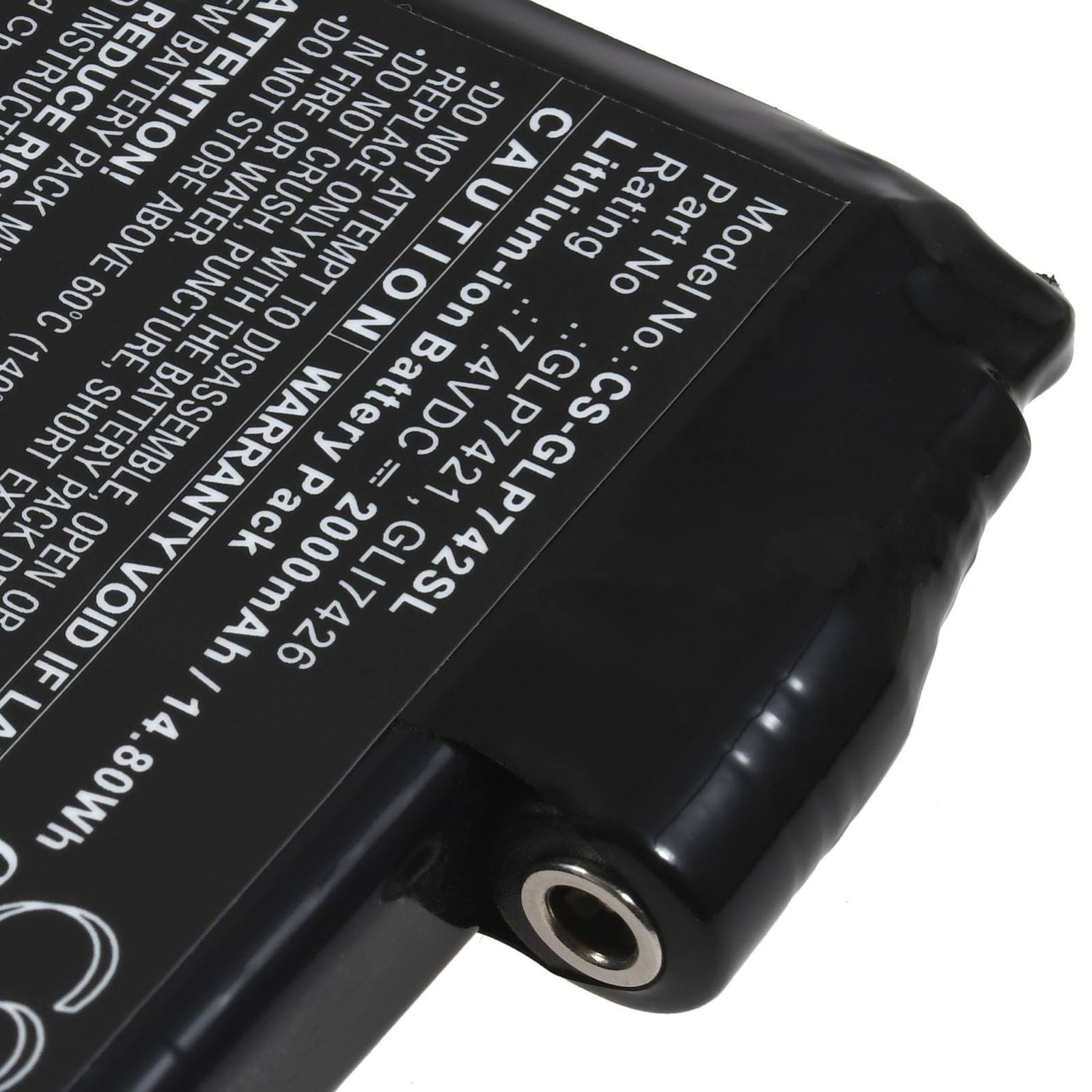 Powery Akku passend für Glovii GJ1 GJ1C GJ1G GJ1R GXR beheizbare Kleidung Typ GLI7426, 7,4V, Li-Polymer