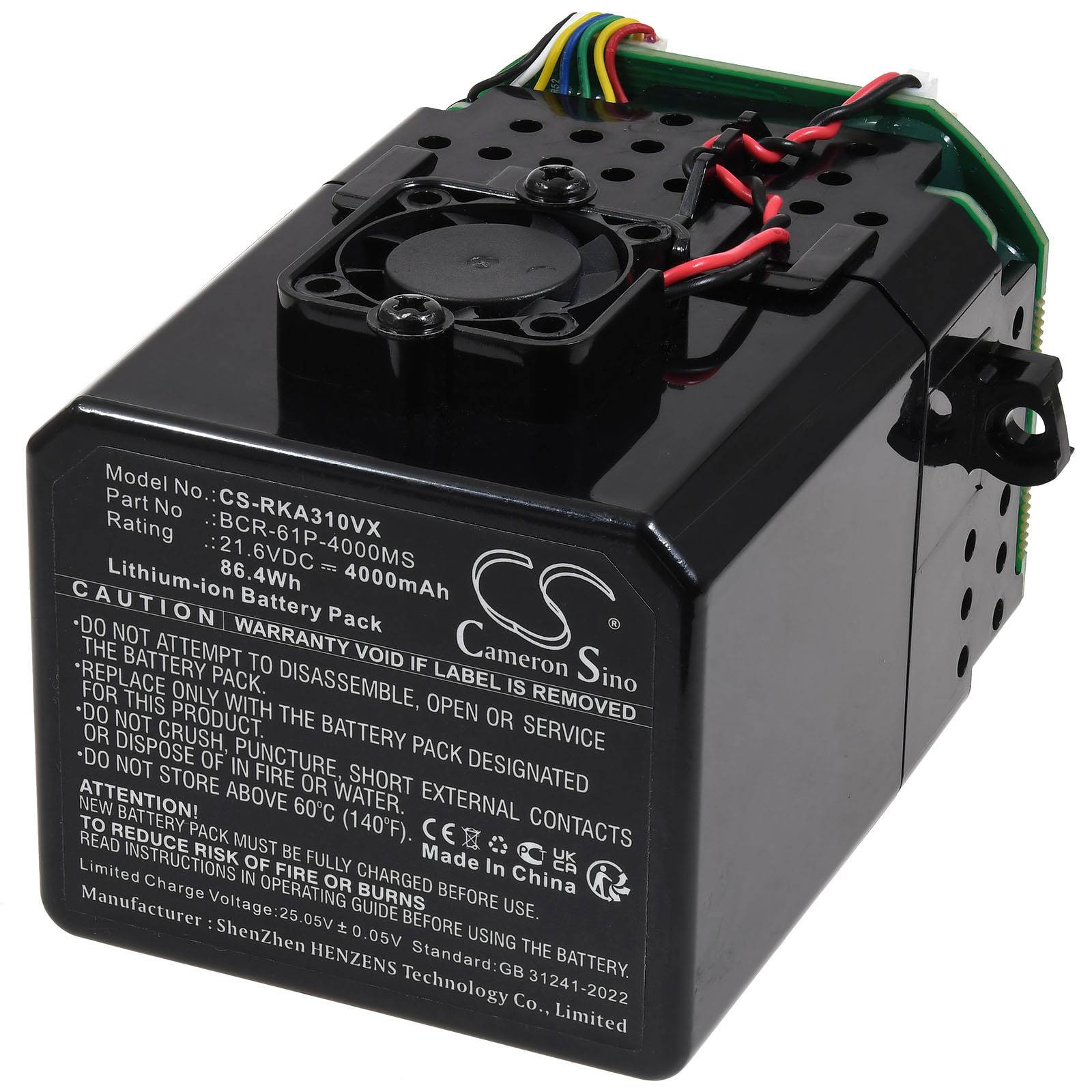 Powery Akku passend für Roborock A30 Pro A30 Pro Combo Staubsauger Typ BCR-61P-4000MS, 21,6V, Li-Ion