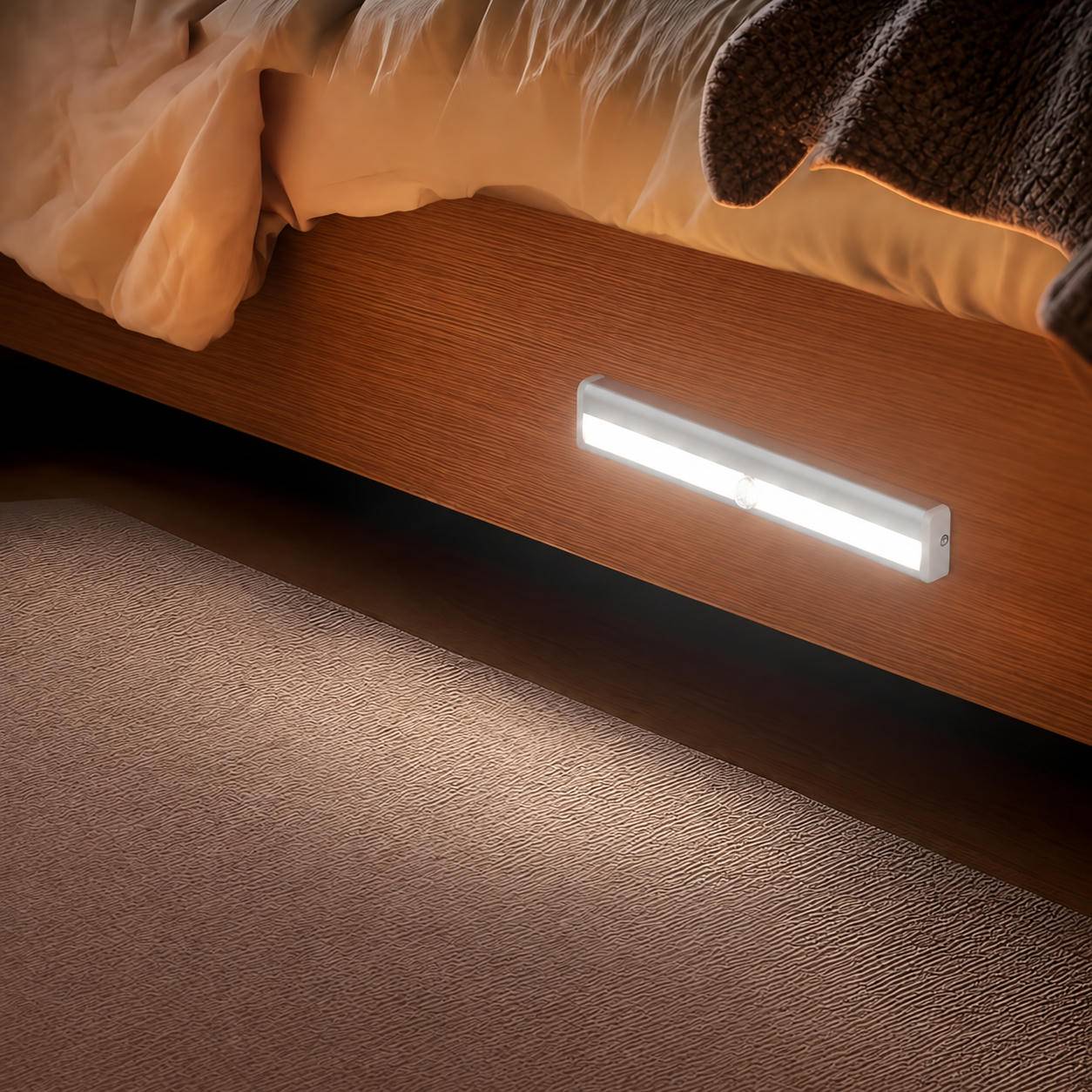 LED-Leistenlicht mit Bewegungssensor, Warmweiß, Magnetmontage und automatischer Aktivierung
