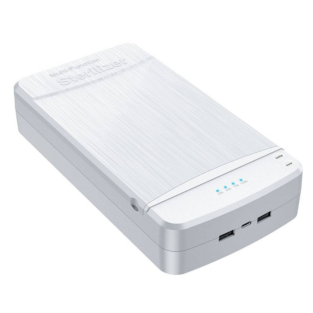 Multifunktionale UV-Sterilisationsbox mit Dual-USB-Ladeanschlüssen White