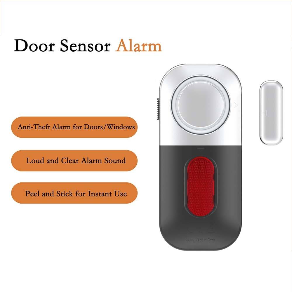 Drahtloser Tür- und Fensteralarm mit Batterie, 130dB Sicherheitssystem