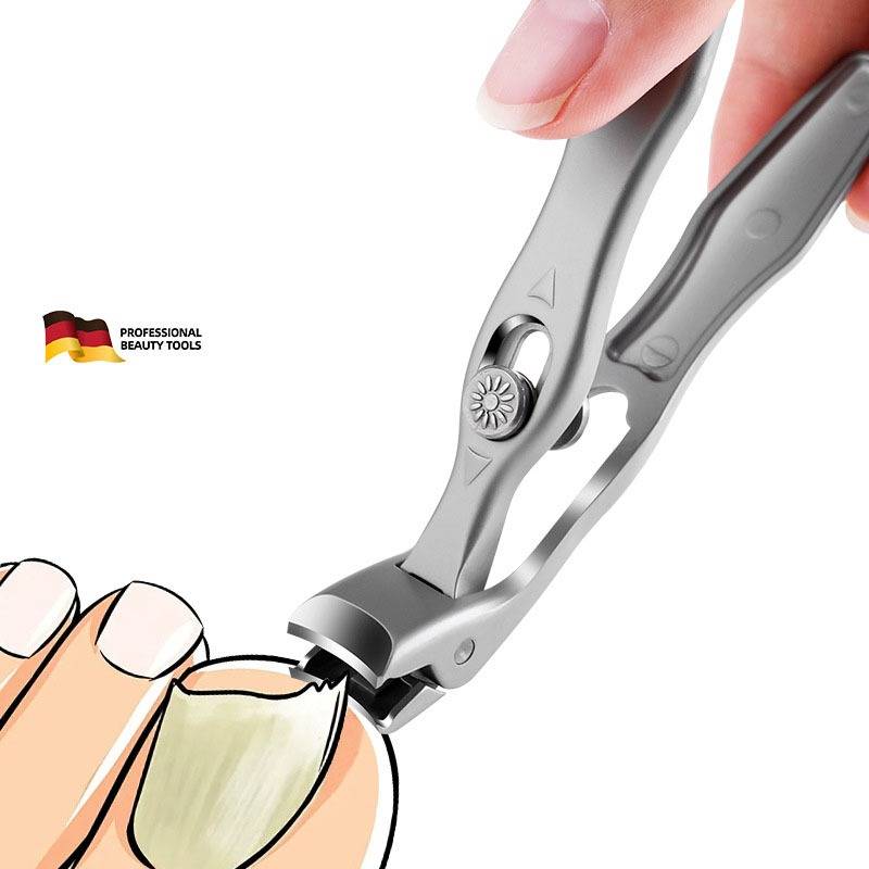 【Deutsche Präzision】 Selbstverriegelnde, lange gebogene Nagelzange mit großer Öffnung