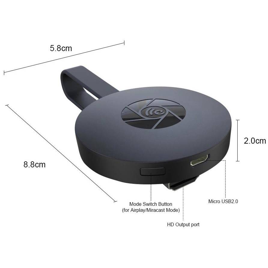 Media Streamer für Wireless HDMI Dongle 1080p