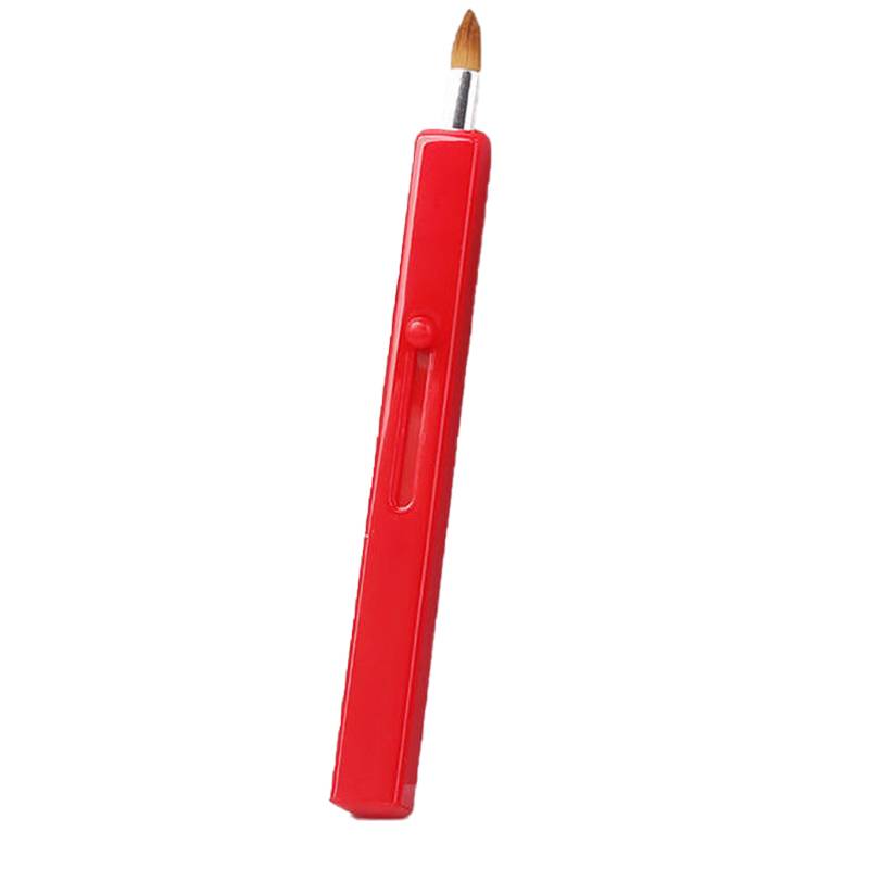 Einziehbarer Einzelkopf-Lippenpinsel für Make-up Red