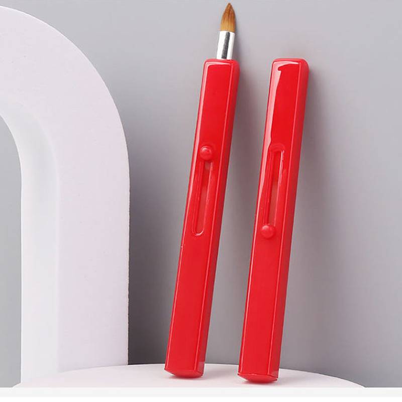 Einziehbarer Einzelkopf-Lippenpinsel für Make-up Red