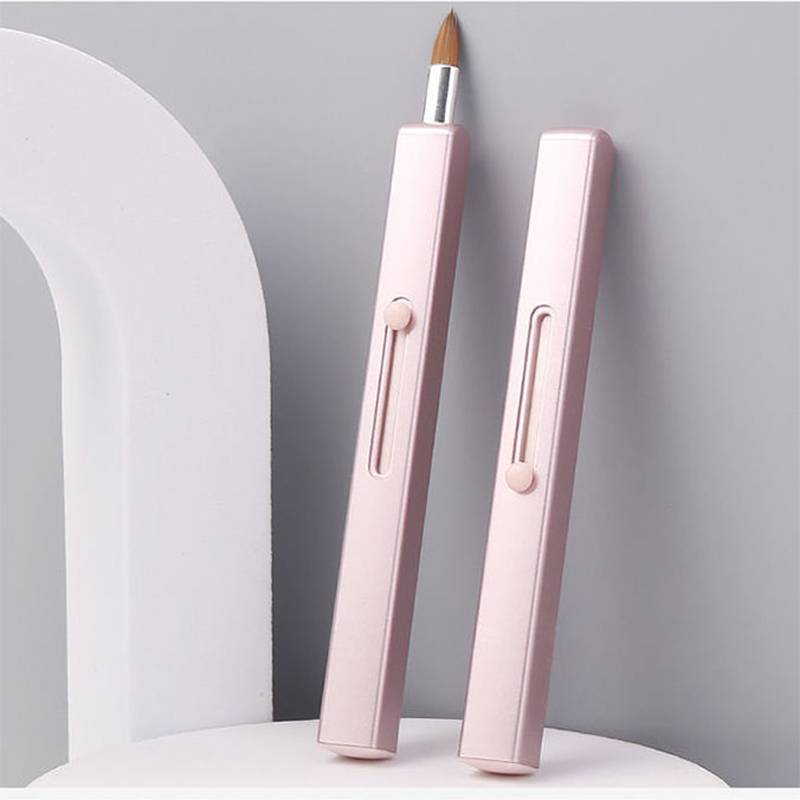 Einziehbarer Einzelkopf-Lippenpinsel für Make-up Pink