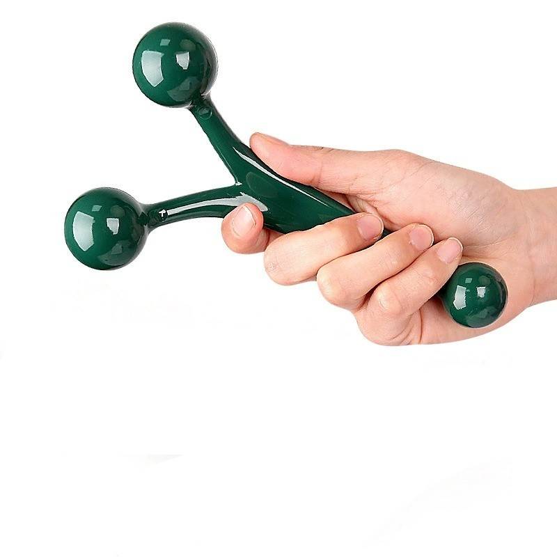 Grüne Massagerolle zur Linderung von Nacken-, Schulter- und Fußschmerzen