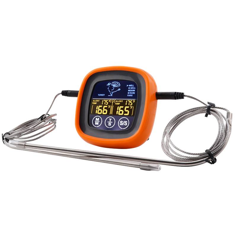 Dual Probe Digitales Lebensmittelthermometer Touchscreen Fleischthermometer