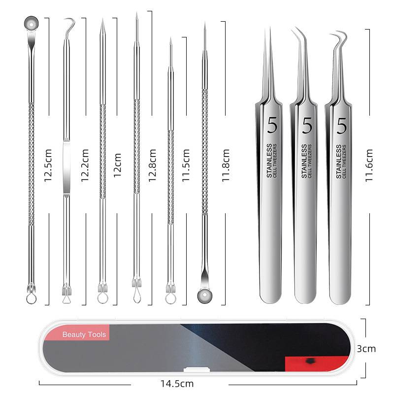 Werkzeugsatz zur Entfernung von schwarzen Würmern 8-pack