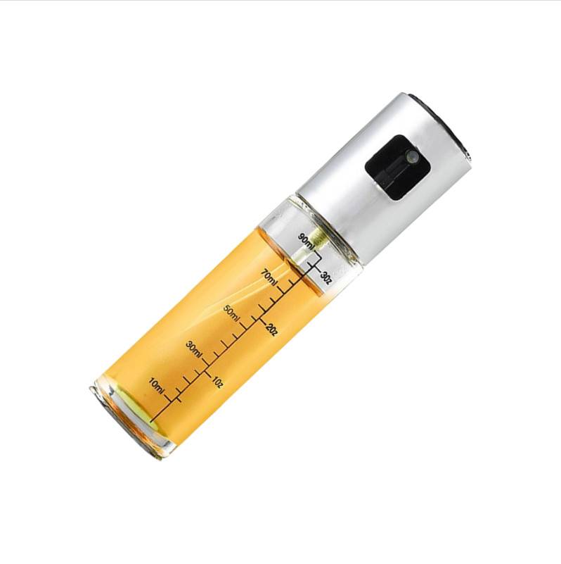 100 ml Ölsprüher aus versilbertem Edelstahl mit Skala für Heißluftfritteusen Modell 1