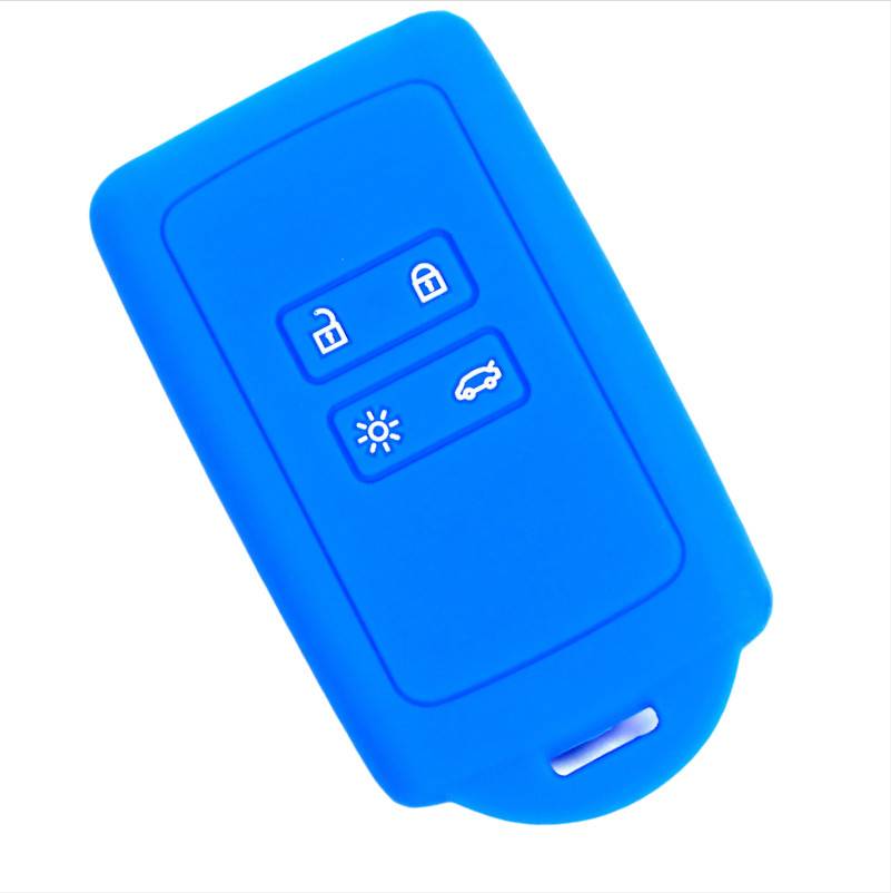 Renault Koleos Schlüsselfob-Hülle, Silikon-Schutzhülle Blue