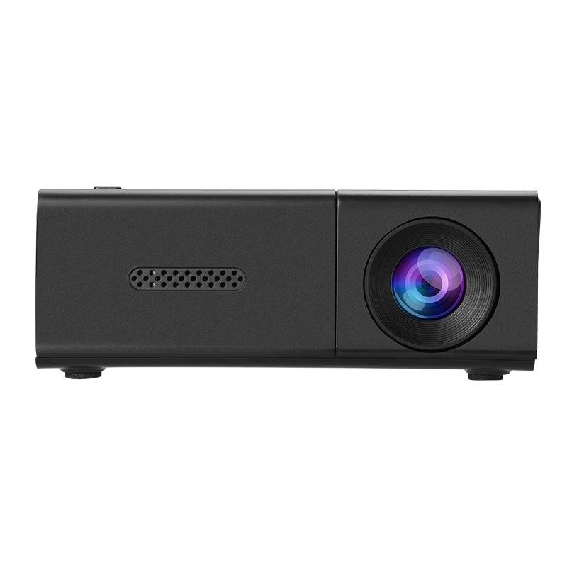 Mini 3D Projektor kompatibel mit Haiqi D3101 Chipset – Tragbares Heimkino, 1080P Decoding, HDMIx1, integrierter 3W-Lautsprecher Black