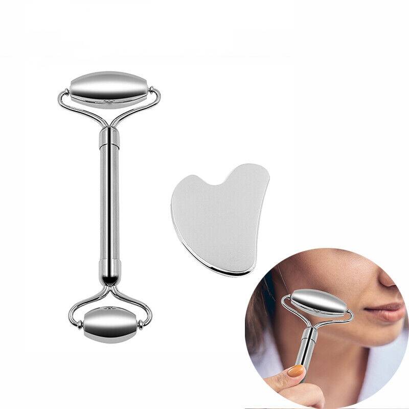 Gua Sha Set Gesichtsschönheitswerkzeuge Gesichtsroller Hautmassagegerät