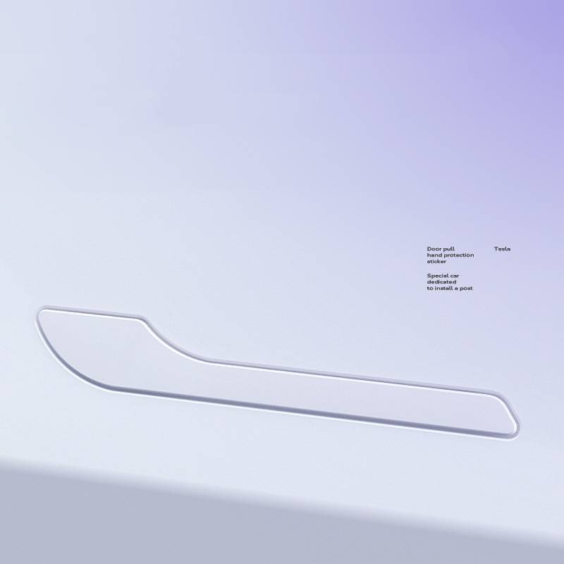 4-teilige kratzfeste Türgriff-Schutzaufkleber für Tesla Model 3/Y Transparent