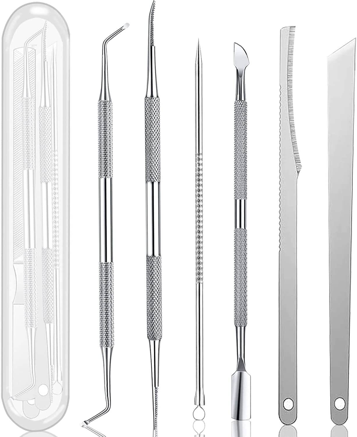 Pediküre-Set mit 6 Werkzeugen zur Fußpflege Silver