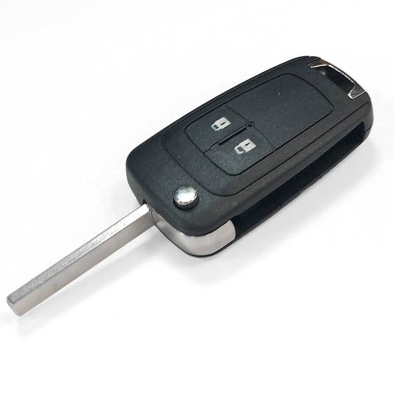 Klappbare Autoschlüsselhülle für Buick/Opel/Chevrolet 2 Tasten Black