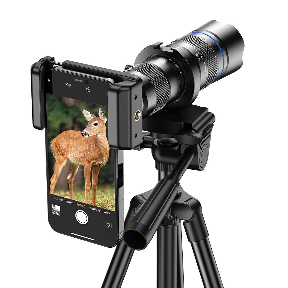 20-40X HD-Teleobjektiv für den Außenbereich Black
