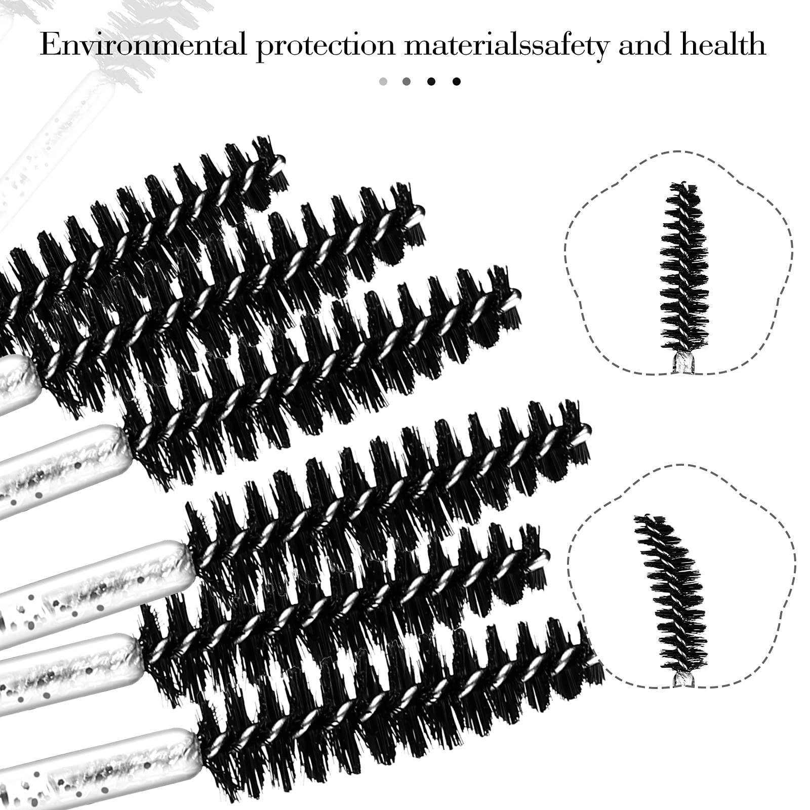 Wimpernbürsten / Augenbrauenbürsten 100 Stk Black