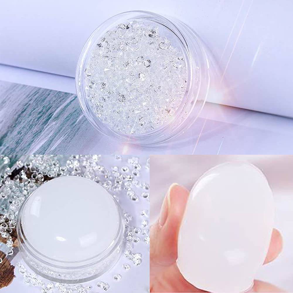 Stempelkissen für Nailart Silikon Weiß