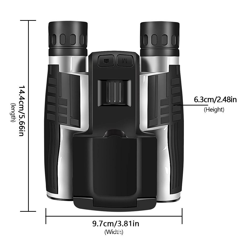 12x32 Digitales Fernglas mit 2.5K Video & 48MP Foto, 8x Zoom & IPS-Bildschirm