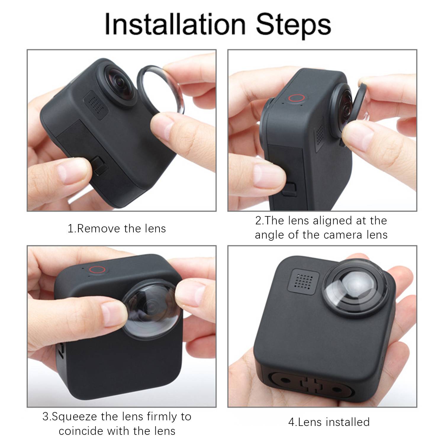 2er-Pack Objektivschutzabdeckungen für GoPro Max
