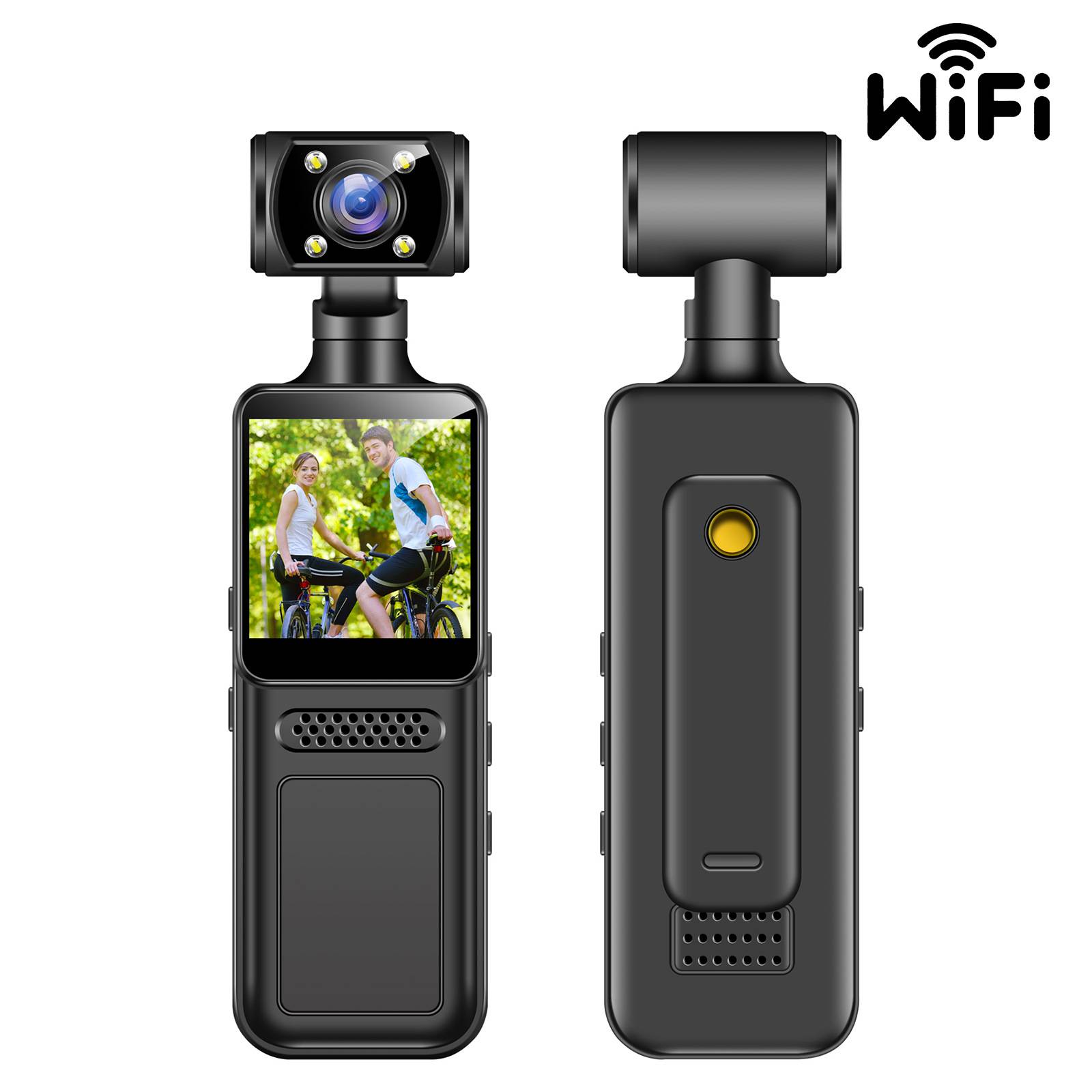 HD-Rückclip-Body-Kamera M12+WiFi: Tragbarer Videorekorder