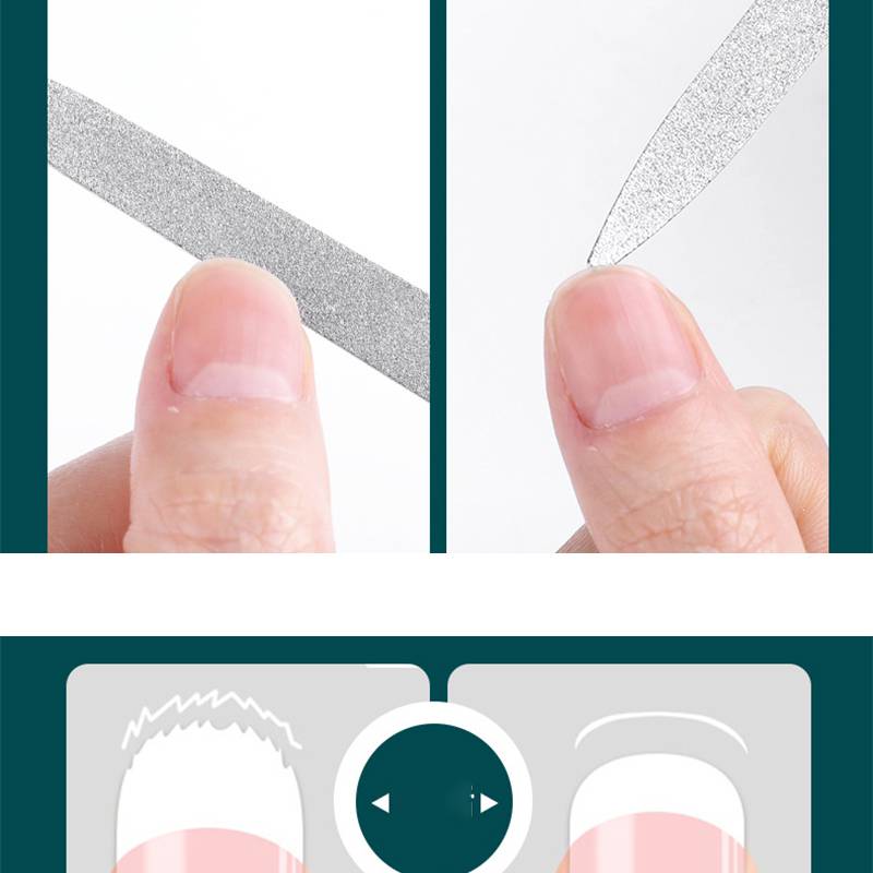 Professionelles Nagelfeilen-Set aus Edelstahl für glatte Nägel