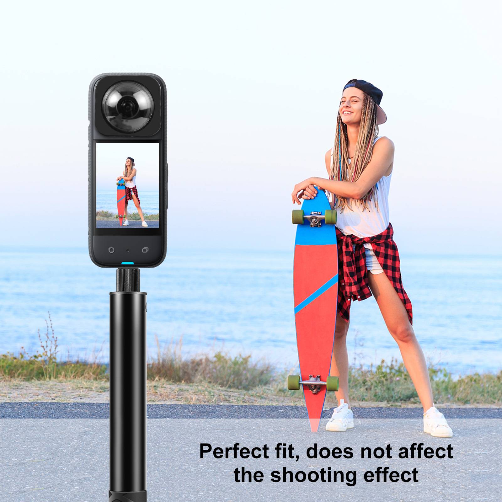 Objektivabdeckung für Insta360 X4 Actionkamera / Optisches Glas