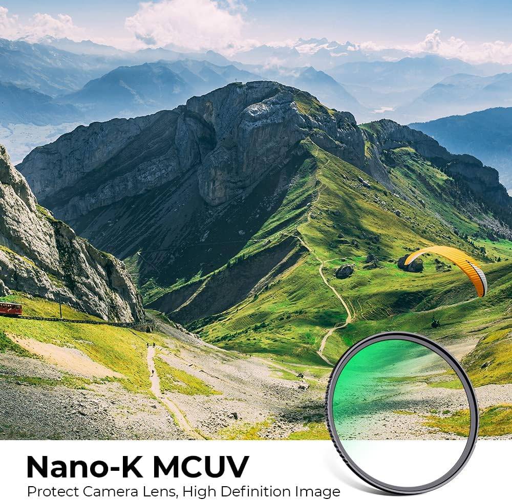 Kameraobjektivfilter UV-Filter – Objektivschutz und Verhinderung von UV-Strahlen Transparent+Black 67 mm