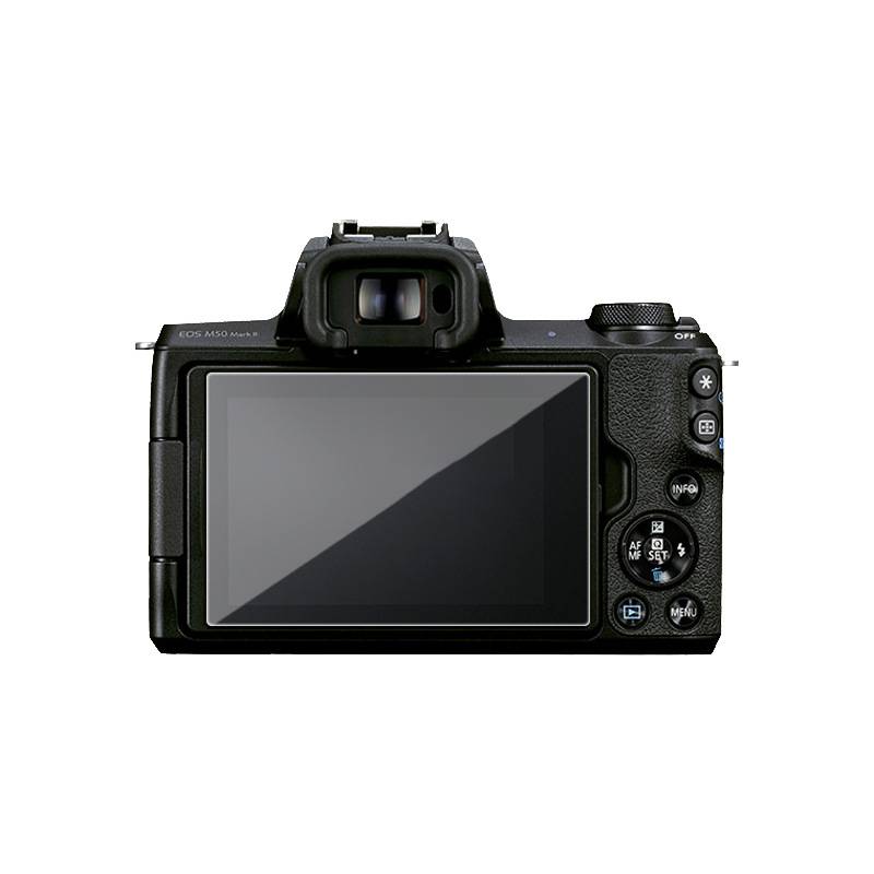 Displayschutz aus gehärtetem Glas für Kamera, 2er-Pack Canon EOS M50 Mark II