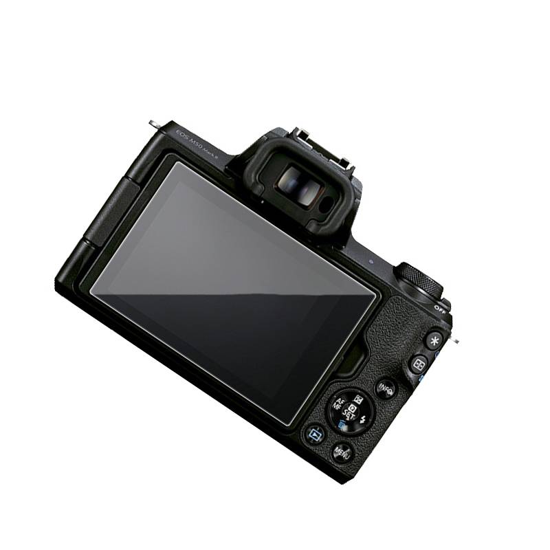Displayschutz aus gehärtetem Glas für Kamera, 2er-Pack Canon EOS M50 Mark II
